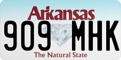 AR license plate 909MHK