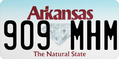 AR license plate 909MHM
