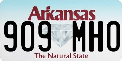 AR license plate 909MHO