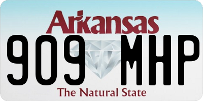 AR license plate 909MHP