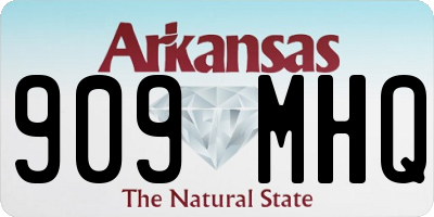 AR license plate 909MHQ