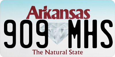 AR license plate 909MHS