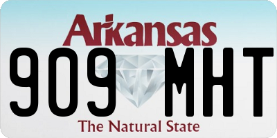 AR license plate 909MHT