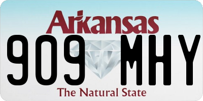 AR license plate 909MHY
