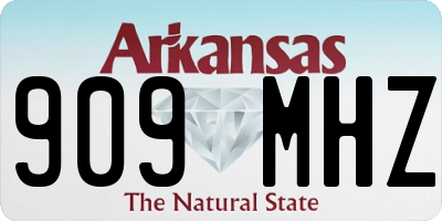 AR license plate 909MHZ