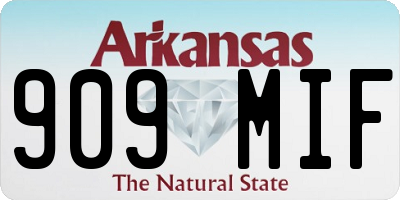 AR license plate 909MIF