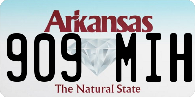 AR license plate 909MIH