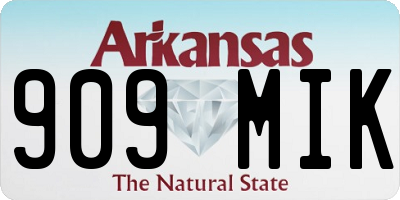 AR license plate 909MIK