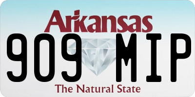 AR license plate 909MIP