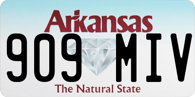 AR license plate 909MIV