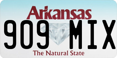 AR license plate 909MIX