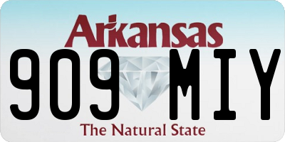 AR license plate 909MIY