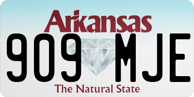 AR license plate 909MJE