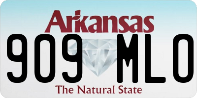 AR license plate 909MLO