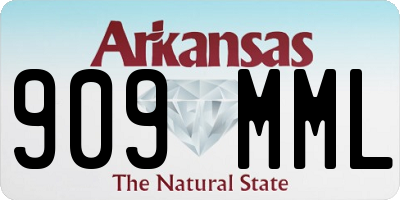AR license plate 909MML