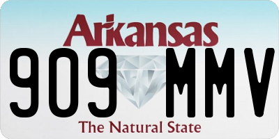 AR license plate 909MMV
