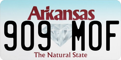 AR license plate 909MOF