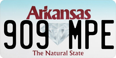 AR license plate 909MPE
