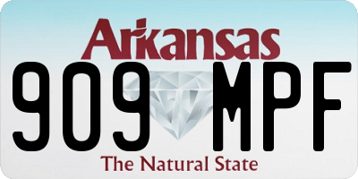 AR license plate 909MPF