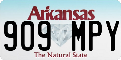 AR license plate 909MPY