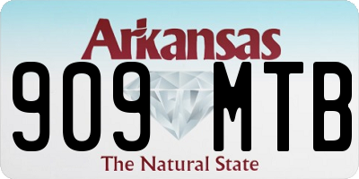 AR license plate 909MTB