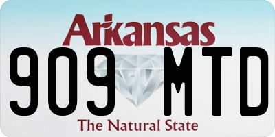 AR license plate 909MTD