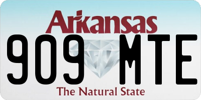 AR license plate 909MTE