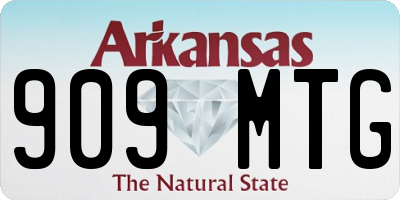 AR license plate 909MTG