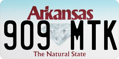 AR license plate 909MTK
