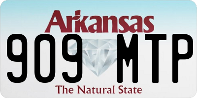 AR license plate 909MTP