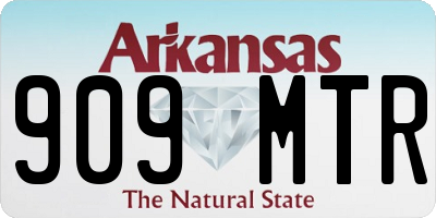 AR license plate 909MTR