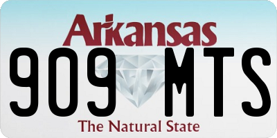 AR license plate 909MTS