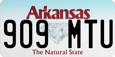 AR license plate 909MTU
