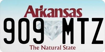 AR license plate 909MTZ