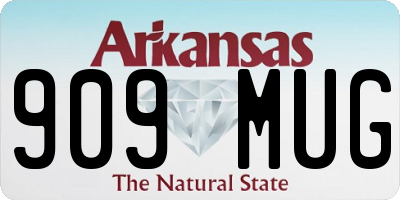 AR license plate 909MUG