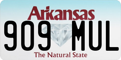 AR license plate 909MUL