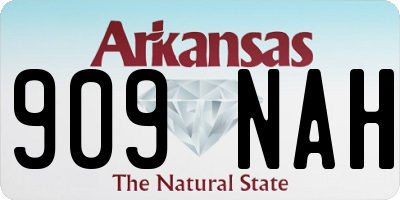 AR license plate 909NAH