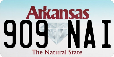 AR license plate 909NAI