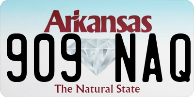 AR license plate 909NAQ