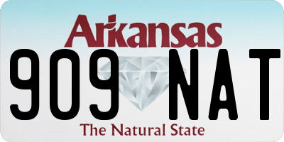 AR license plate 909NAT
