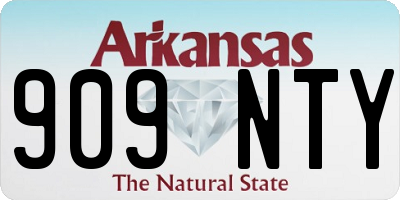 AR license plate 909NTY