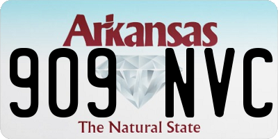 AR license plate 909NVC