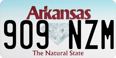 AR license plate 909NZM