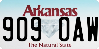 AR license plate 909OAW
