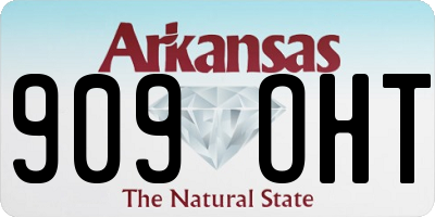 AR license plate 909OHT