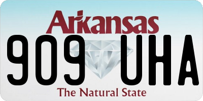 AR license plate 909UHA