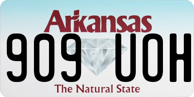 AR license plate 909UOH