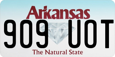 AR license plate 909UOT
