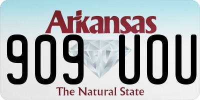 AR license plate 909UOU