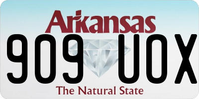AR license plate 909UOX